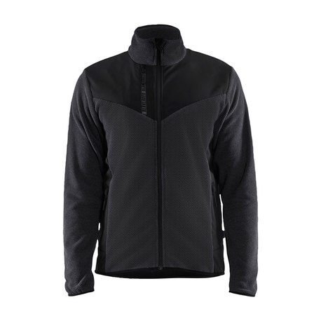 BLÅKLÄDER softshell-takki neulottu t. harmaa/musta